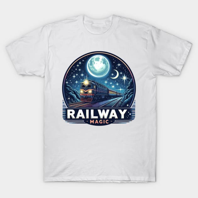 Railway T-Shirt by Vehicles-Art